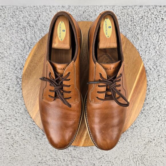 Cole Haan Mens 12M Grand Ambition Postman British Tan Leather Casual Oxford Shoe main image 14